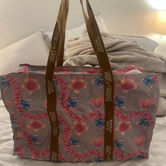 Buddah Mochi X Disney Parks Stitch & Paradise Tote Bag l Made in Hawaii